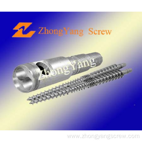 Concial Twin Screw and Barrel for PVC Plastic Water Pipe